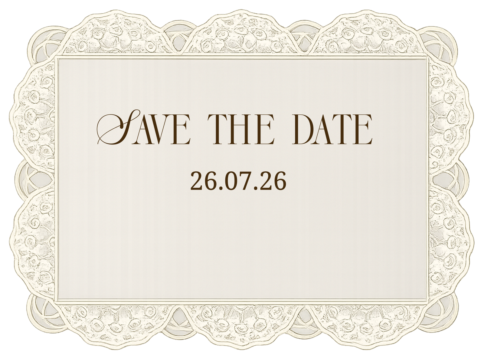 Save the Date 25.07.26